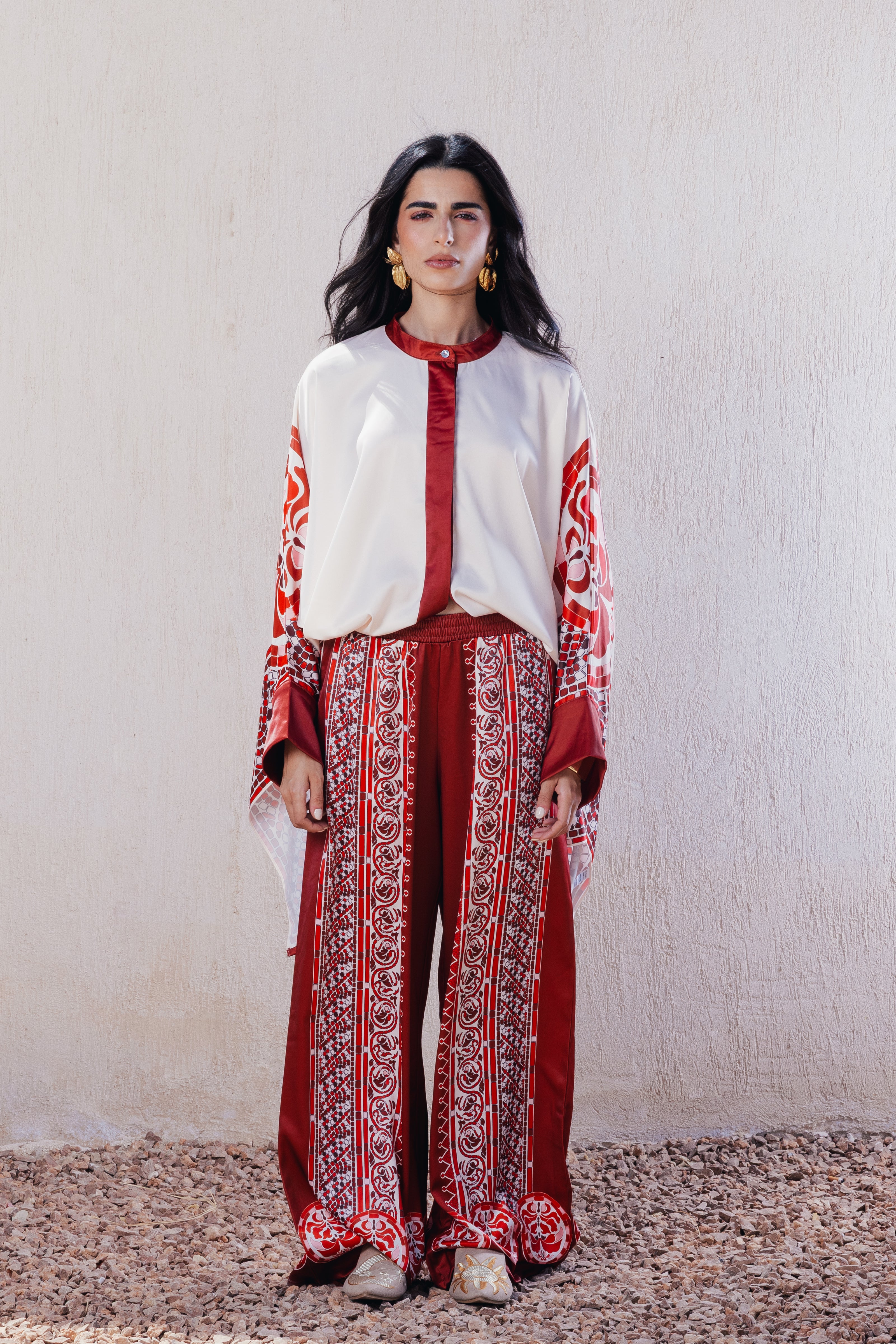 Cape-Style Mandarin Poncho