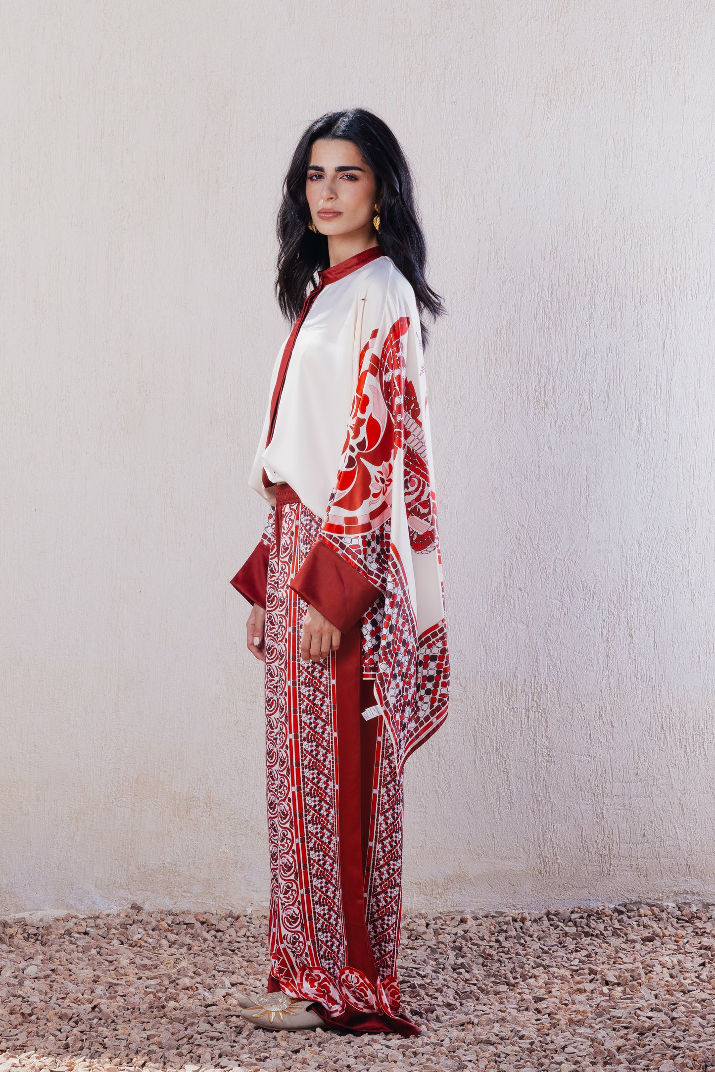 Cape-Style Mandarin Poncho