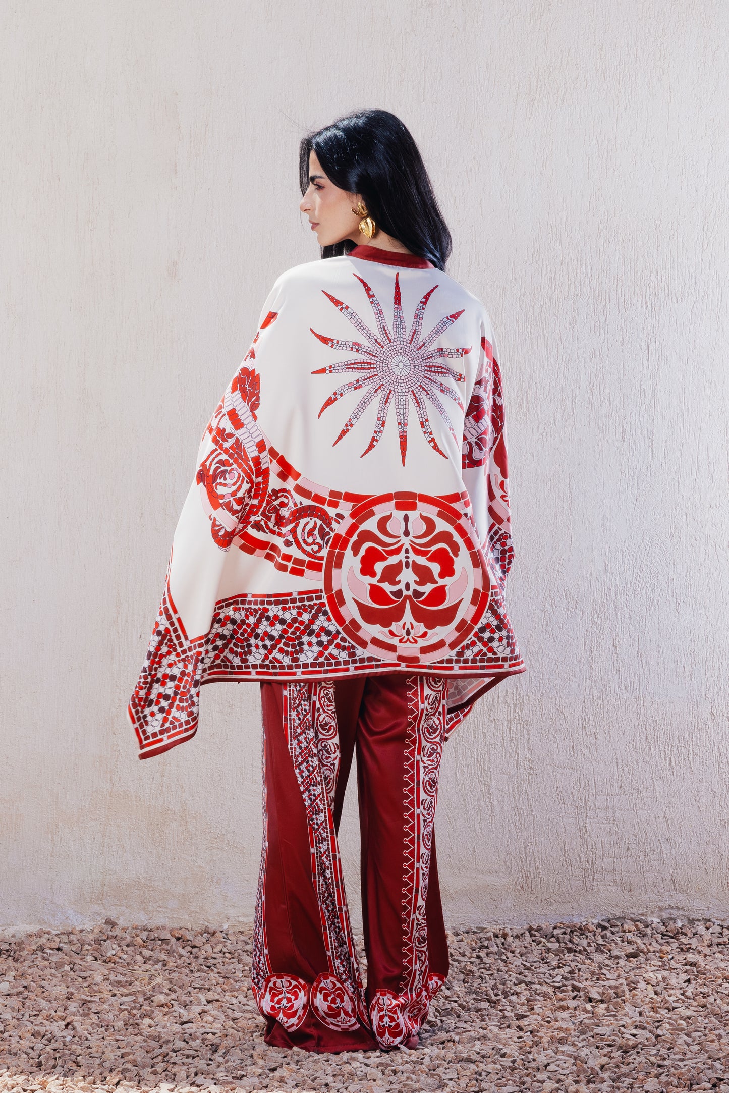 Cape-Style Mandarin Poncho