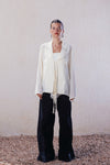 Tie-Front Fluid Blouse