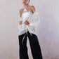 Lace Trim Satin Scarf