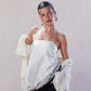 Lace Trim Satin Scarf