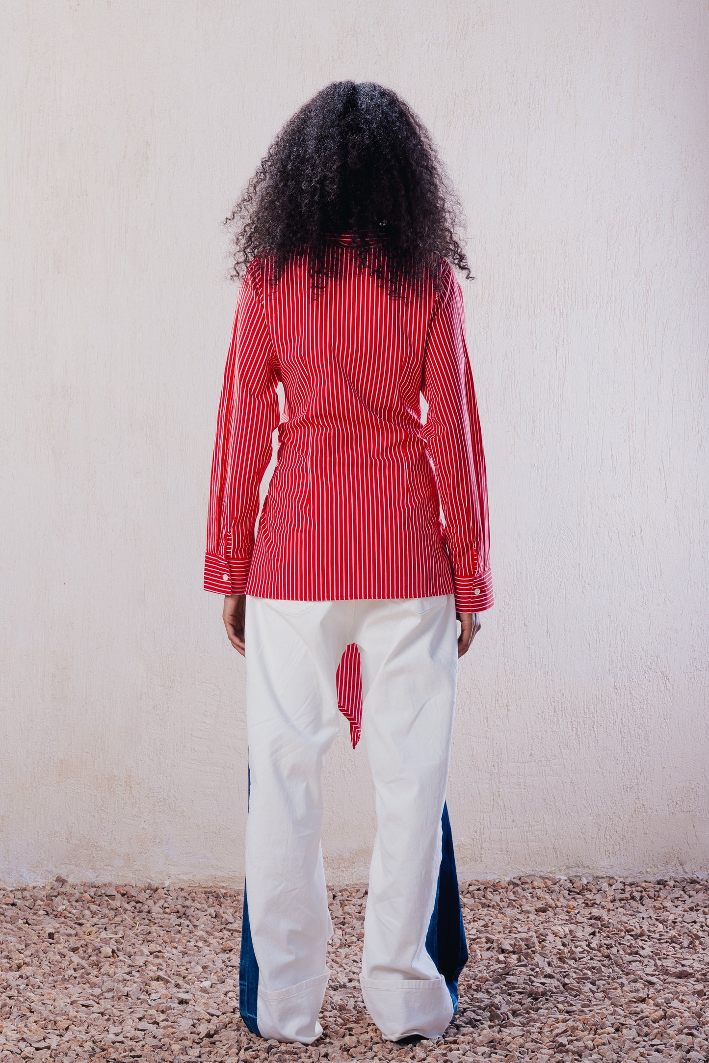 Contrast Side Panel Pants