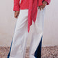 Contrast Side Panel Pants