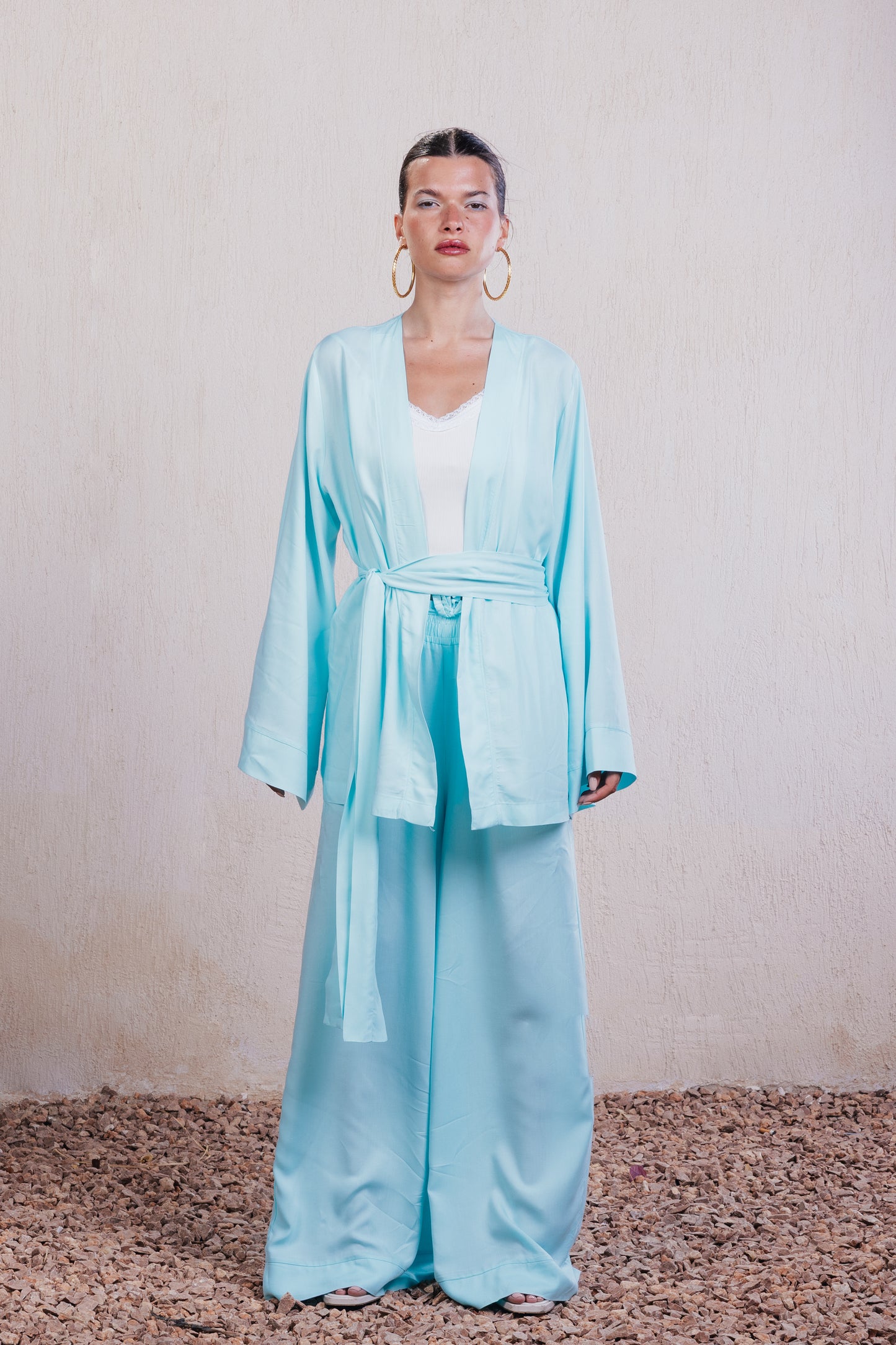 Fluid Wrap Blouse