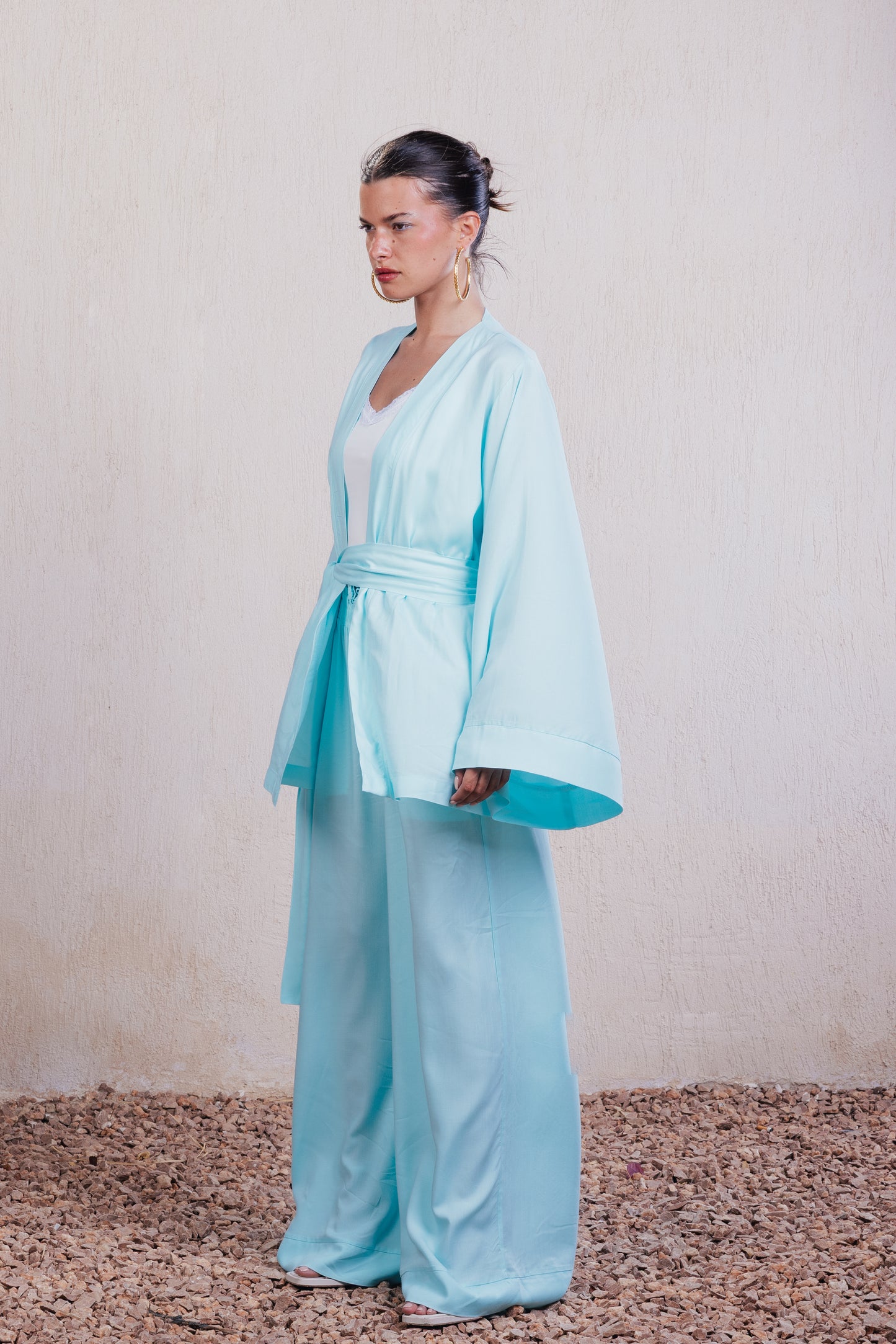 Fluid Wrap Blouse