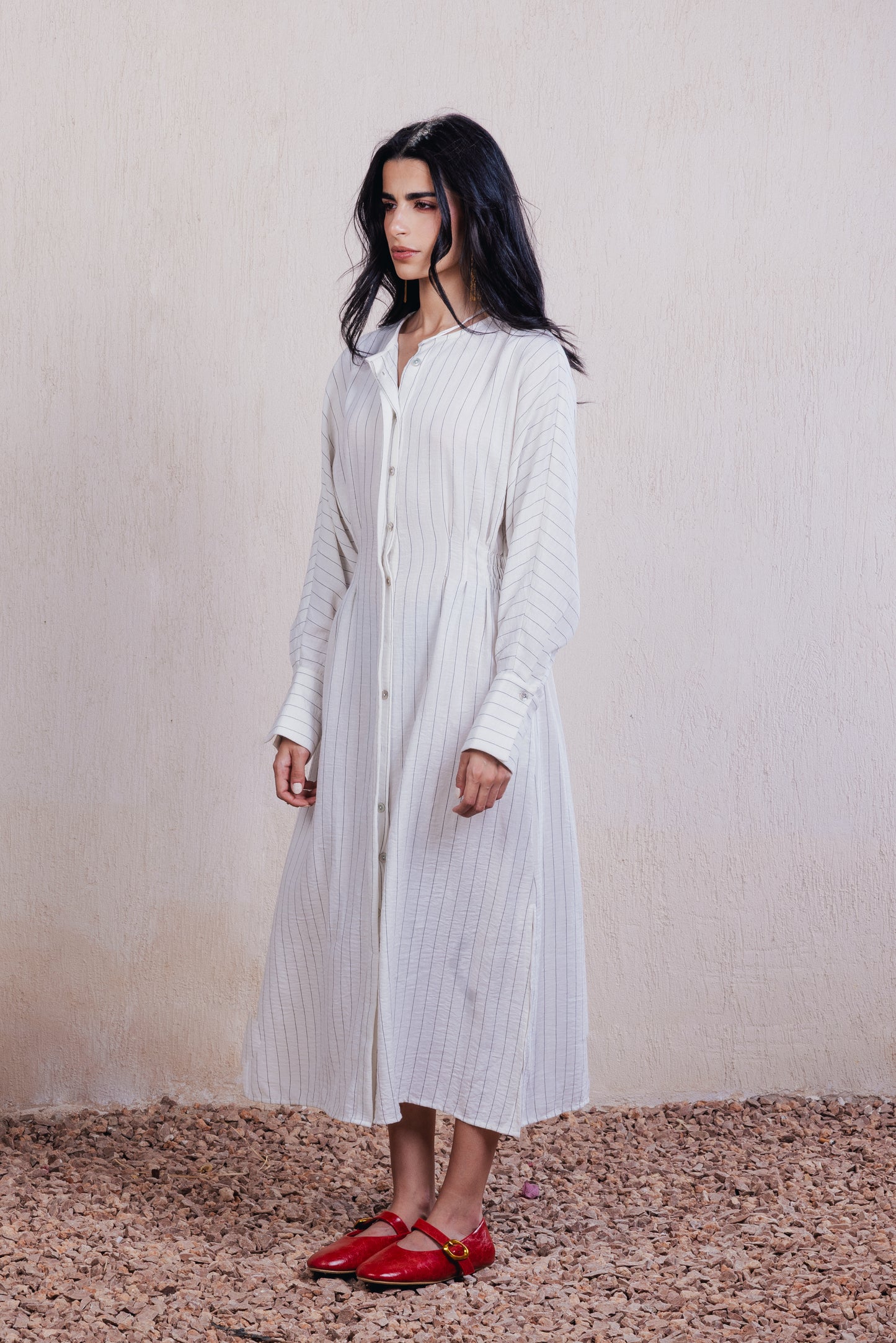 Striped Midi Dress