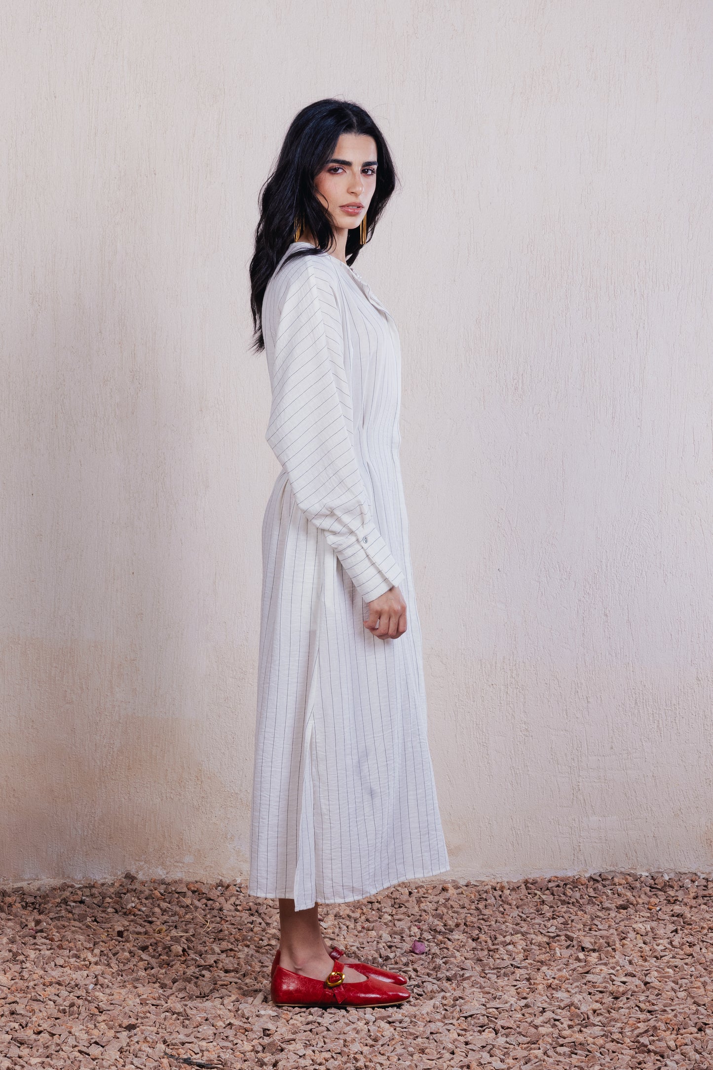 Striped Midi Dress