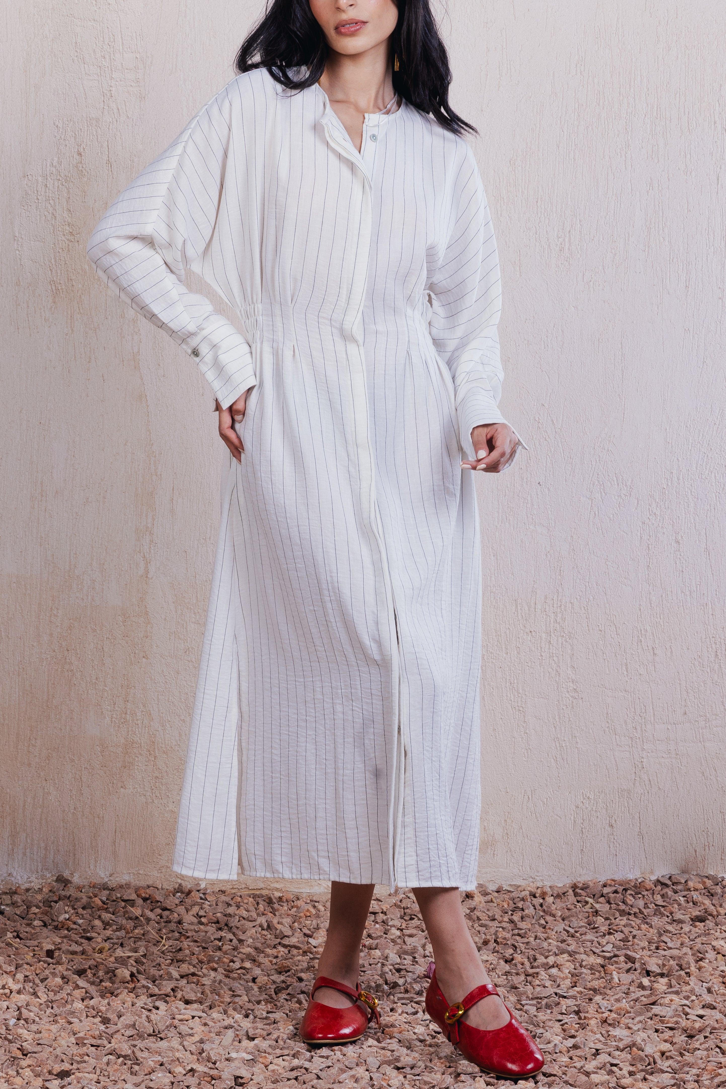 Striped Midi Dress