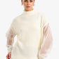 Sheer Sleeve Pullover