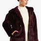 Hooded Faux Fur Coat