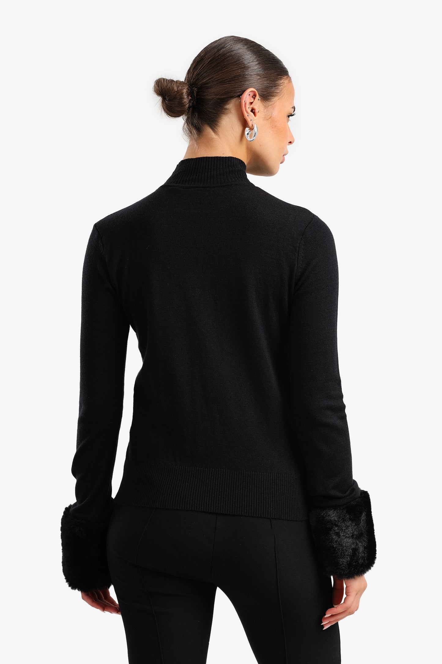 Fur Cuffs Pullover