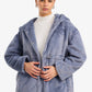 Hooded Faux Fur Coat
