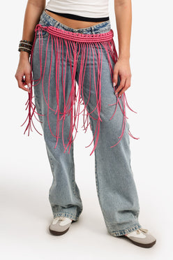 Waist Braided Fringe Belt