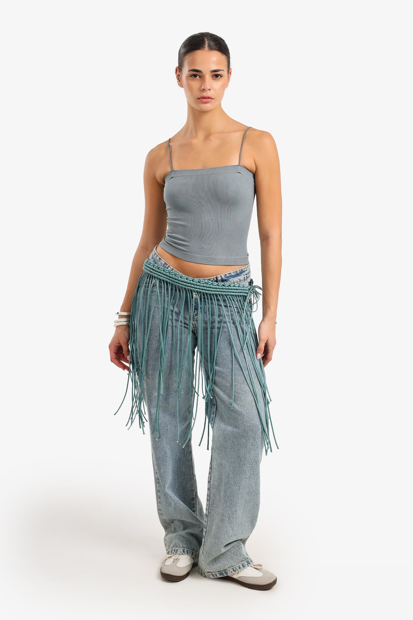 Waist Braided Fringe Belt