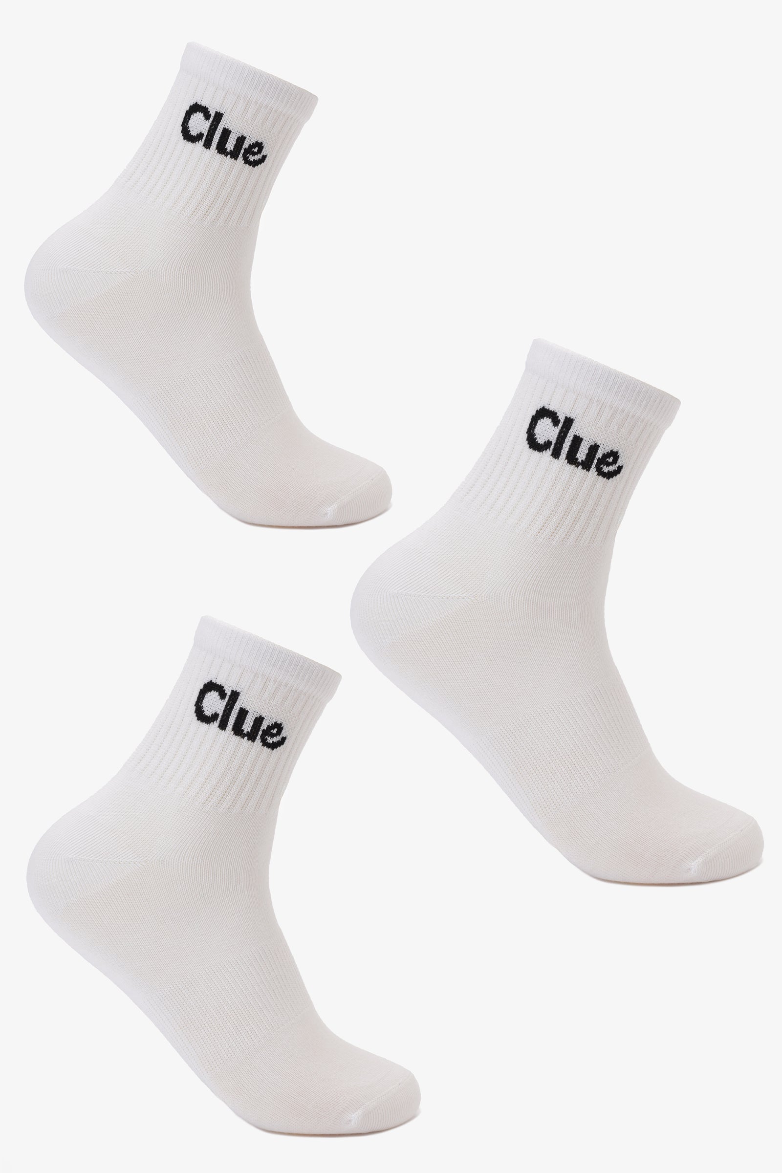 Ribbed Cuff Socks - 3 pairs