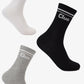 Striped Cuff Long Socks - 3 Pairs