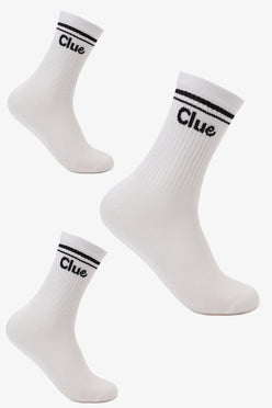 Striped Cuff Long Socks - 3 Pairs