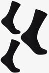 Ribbed Folded Cuff Socks - 3 Pairs