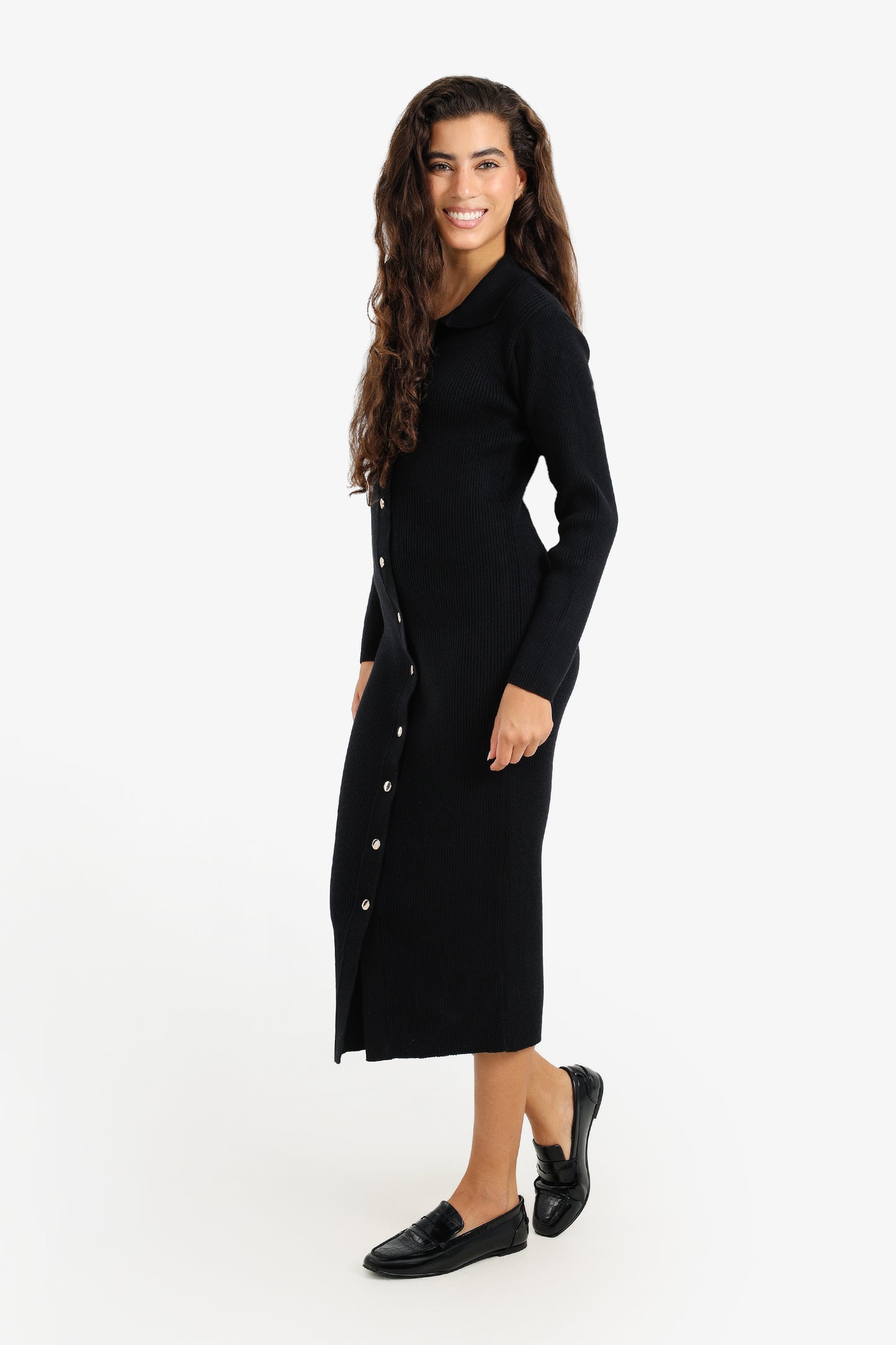 Button-Down Midi Dress