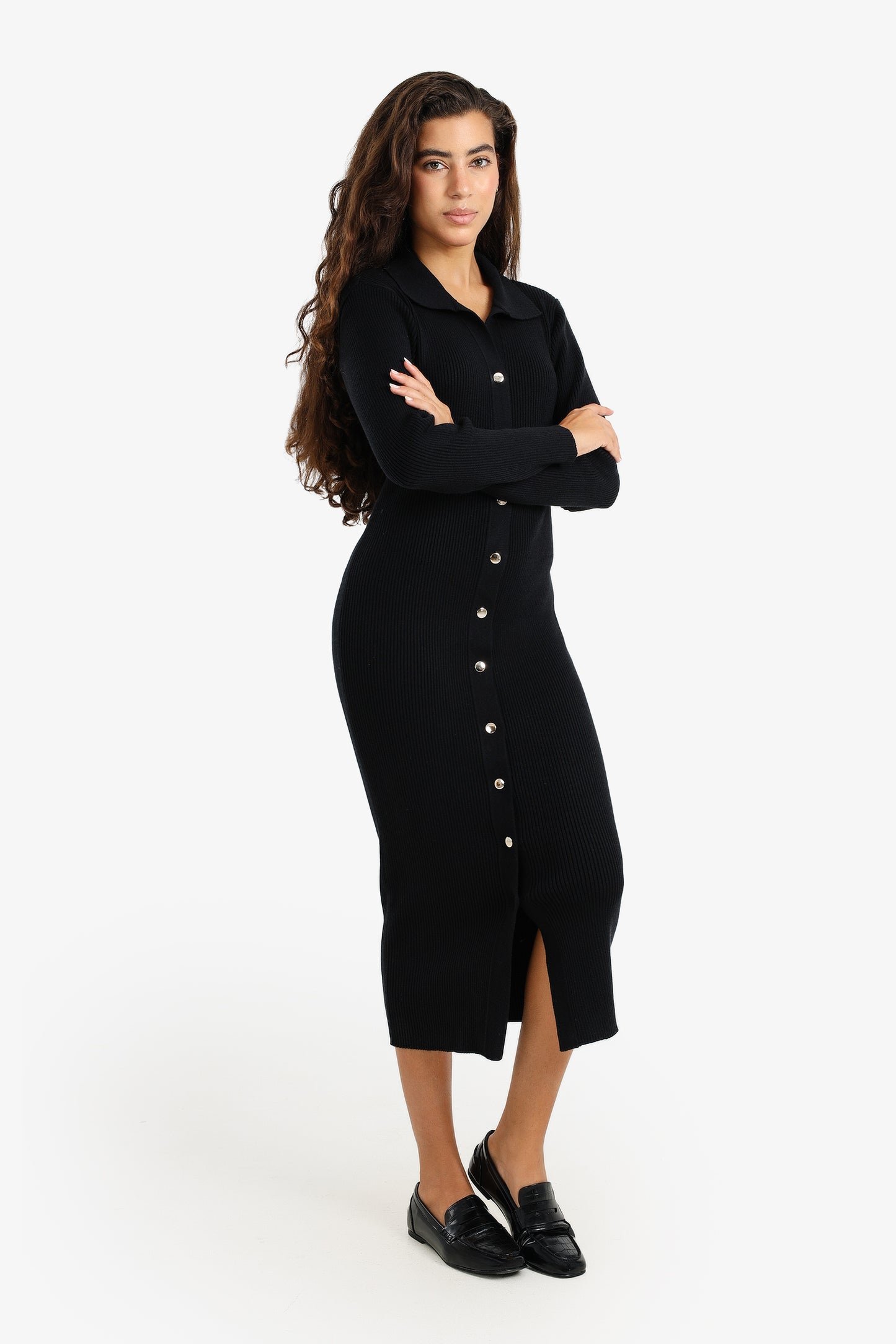 Button-Down Midi Dress