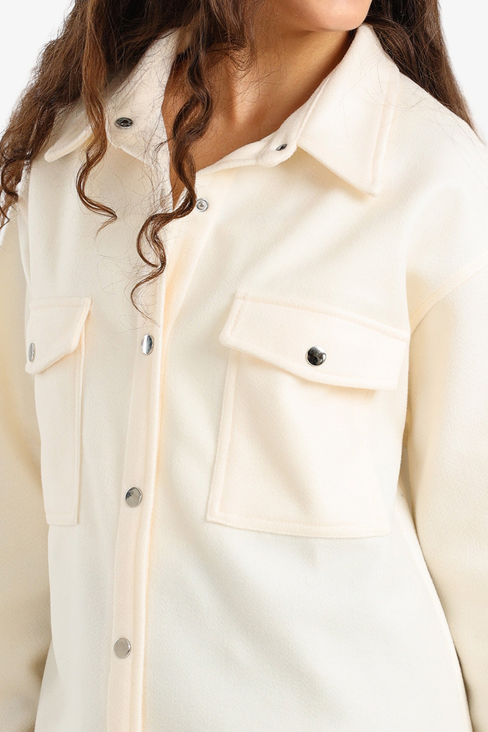 Button-Down Overshirt with Pockets