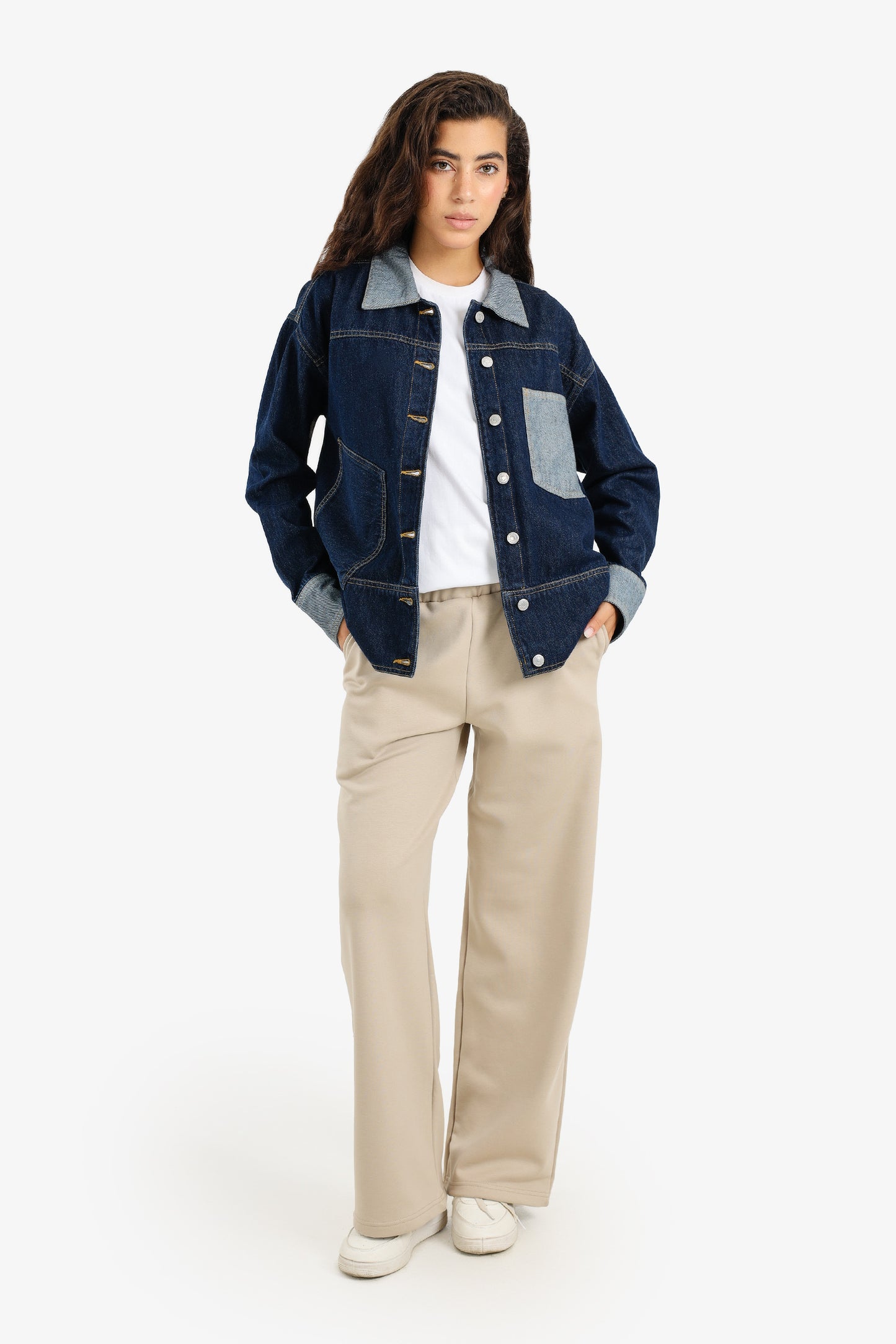 Two-Tone Denim Jacket