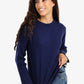 Ribbed Pullover with Side Buttons