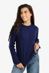 Ribbed Pullover with Side Buttons
