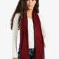 Soft Ribbed Knitted Scarf