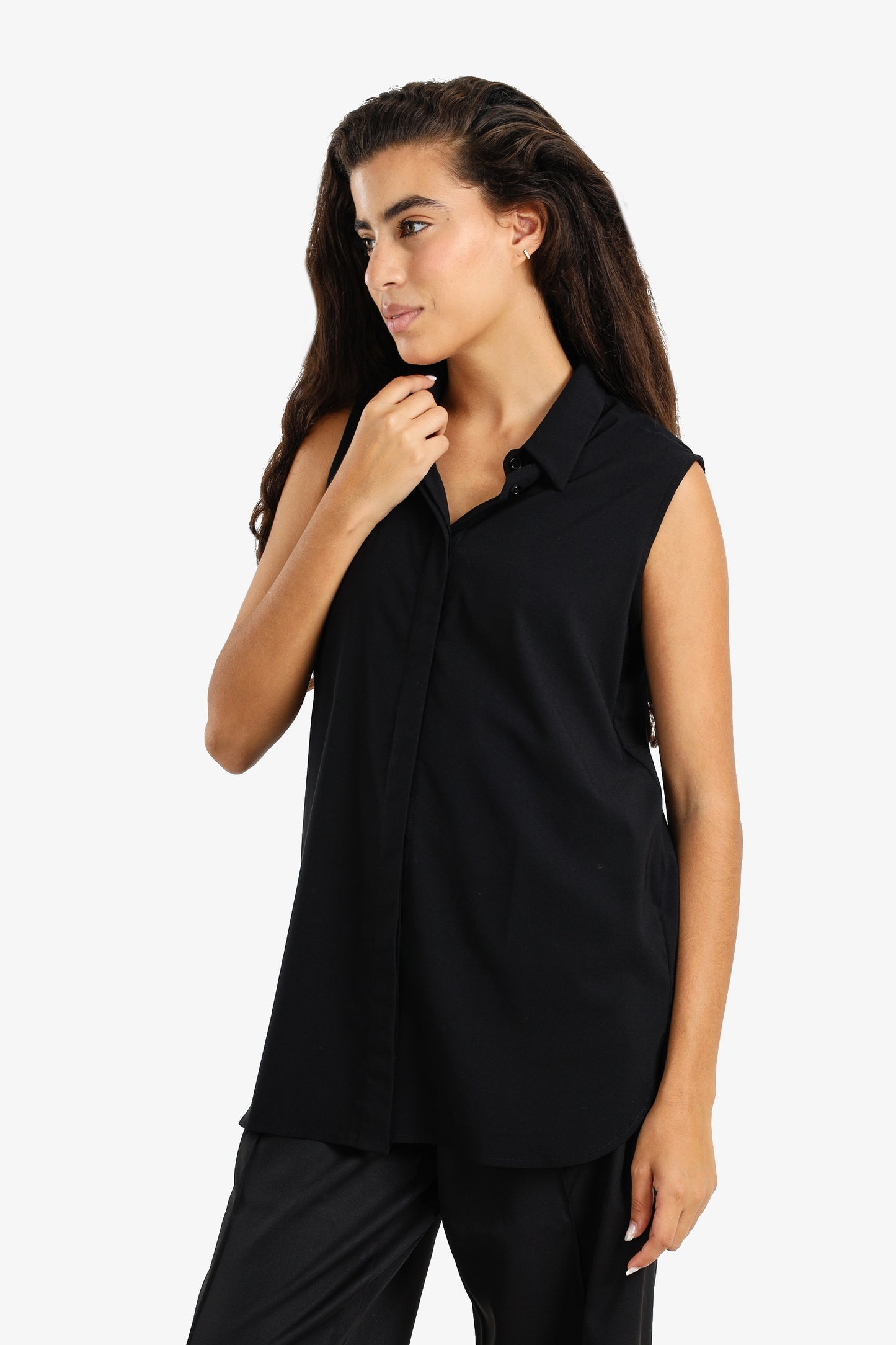Classic Hidden Placket Blouse
