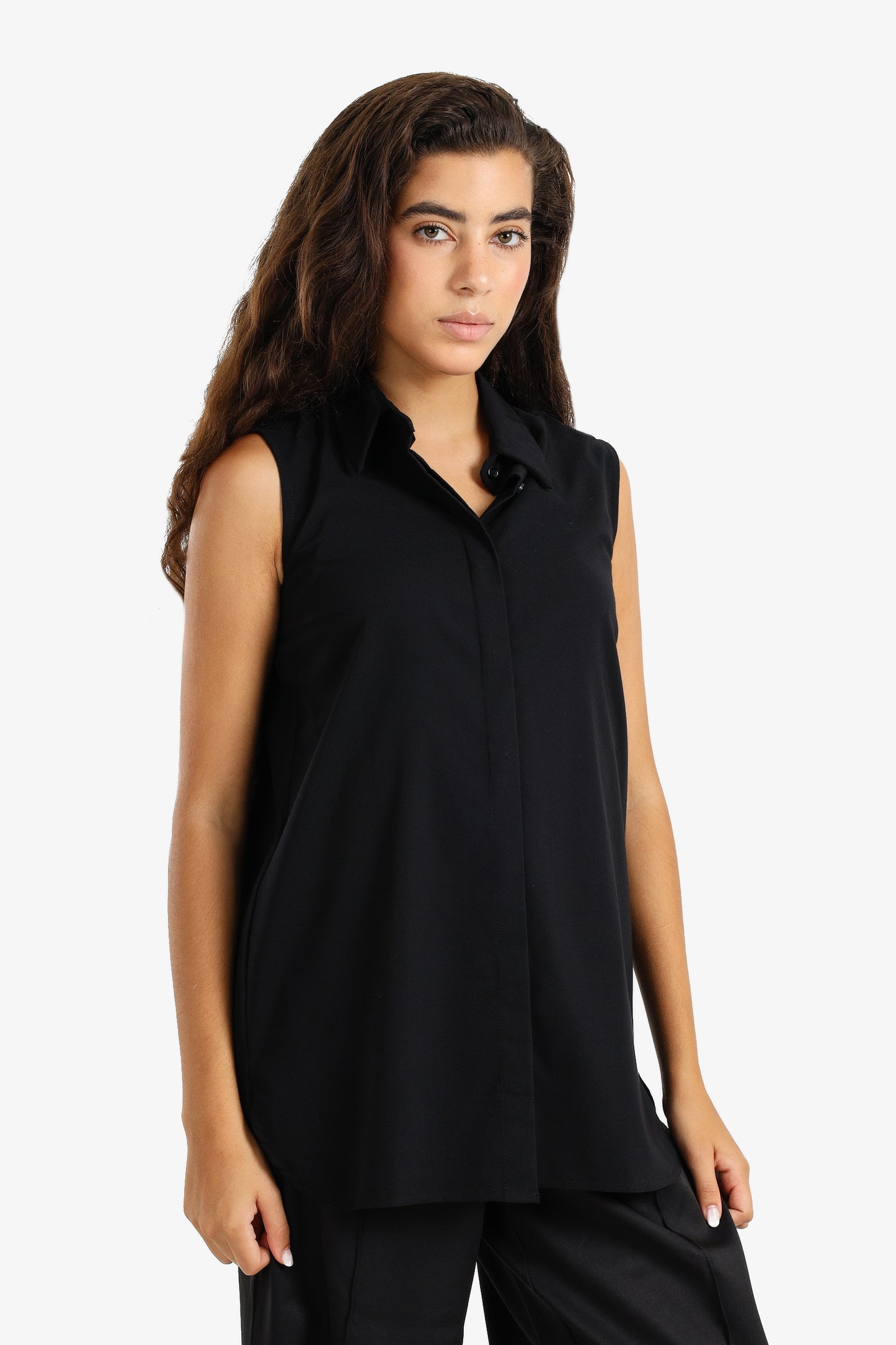 Classic Hidden Placket Blouse