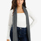 Soft Ribbed Knitted Scarf