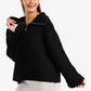 Half-Zip Knitted Pullover