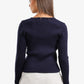 V-Neck Ribbed Pullover