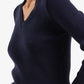 V-Neck Ribbed Pullover
