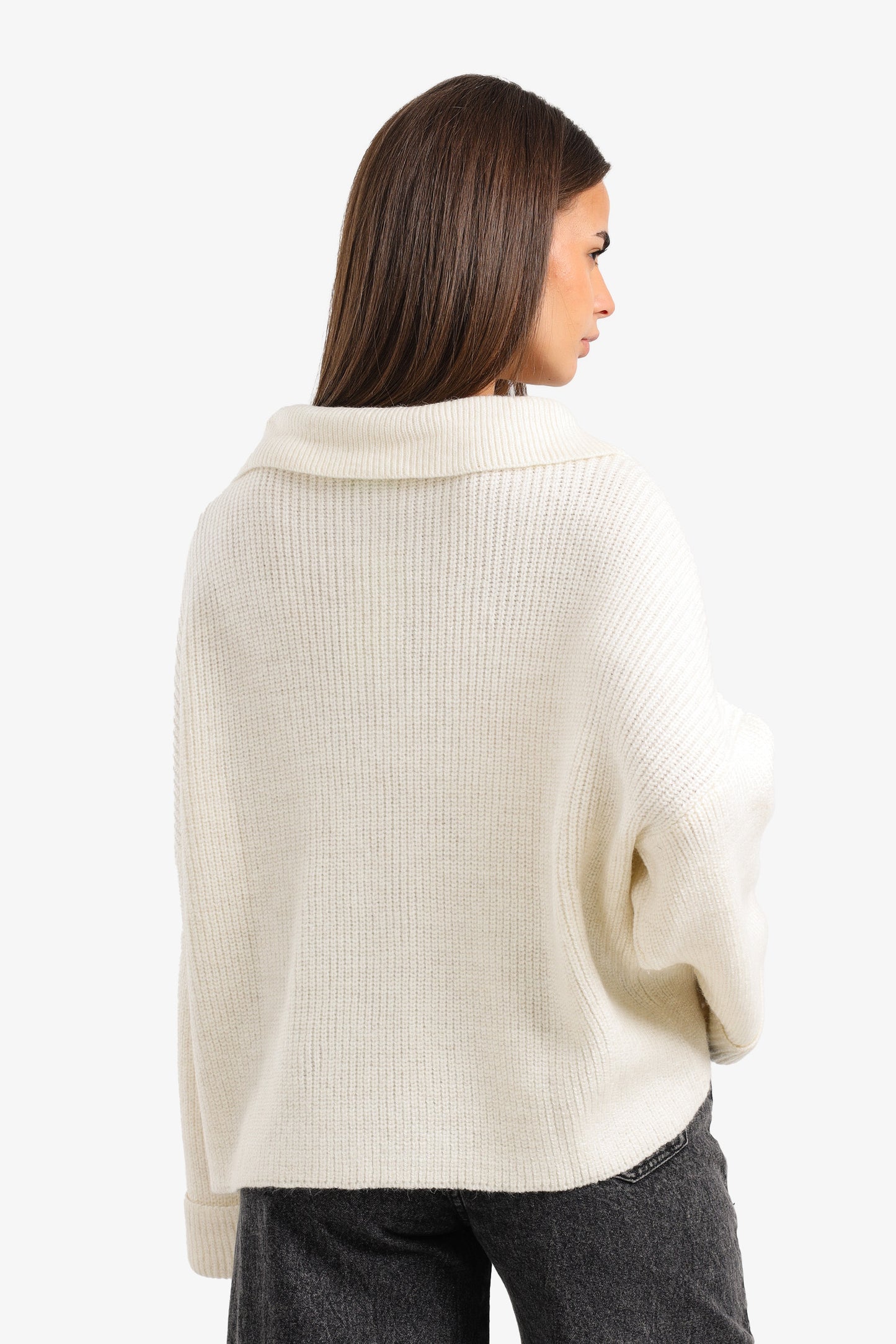 Half-Zip Knitted Pullover