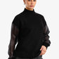 Sheer Sleeve Pullover
