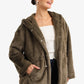 Hooded Faux Fur Coat