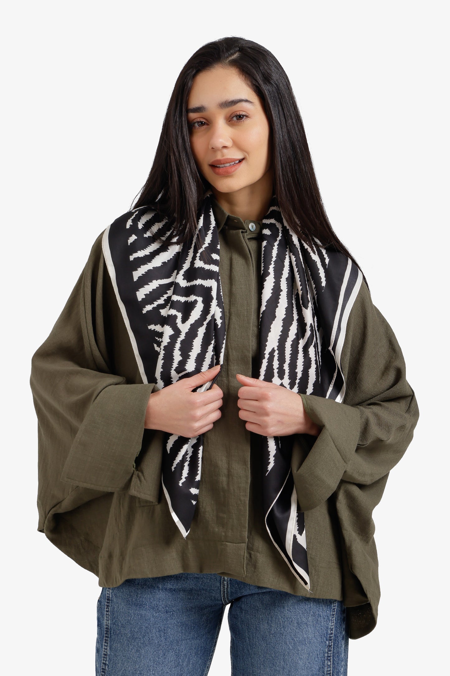 Zebra-Print Scarf