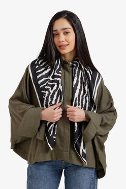 Zebra-Print Scarf