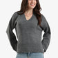 Folded Hem Wool Pullover