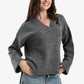 Folded Hem Wool Pullover