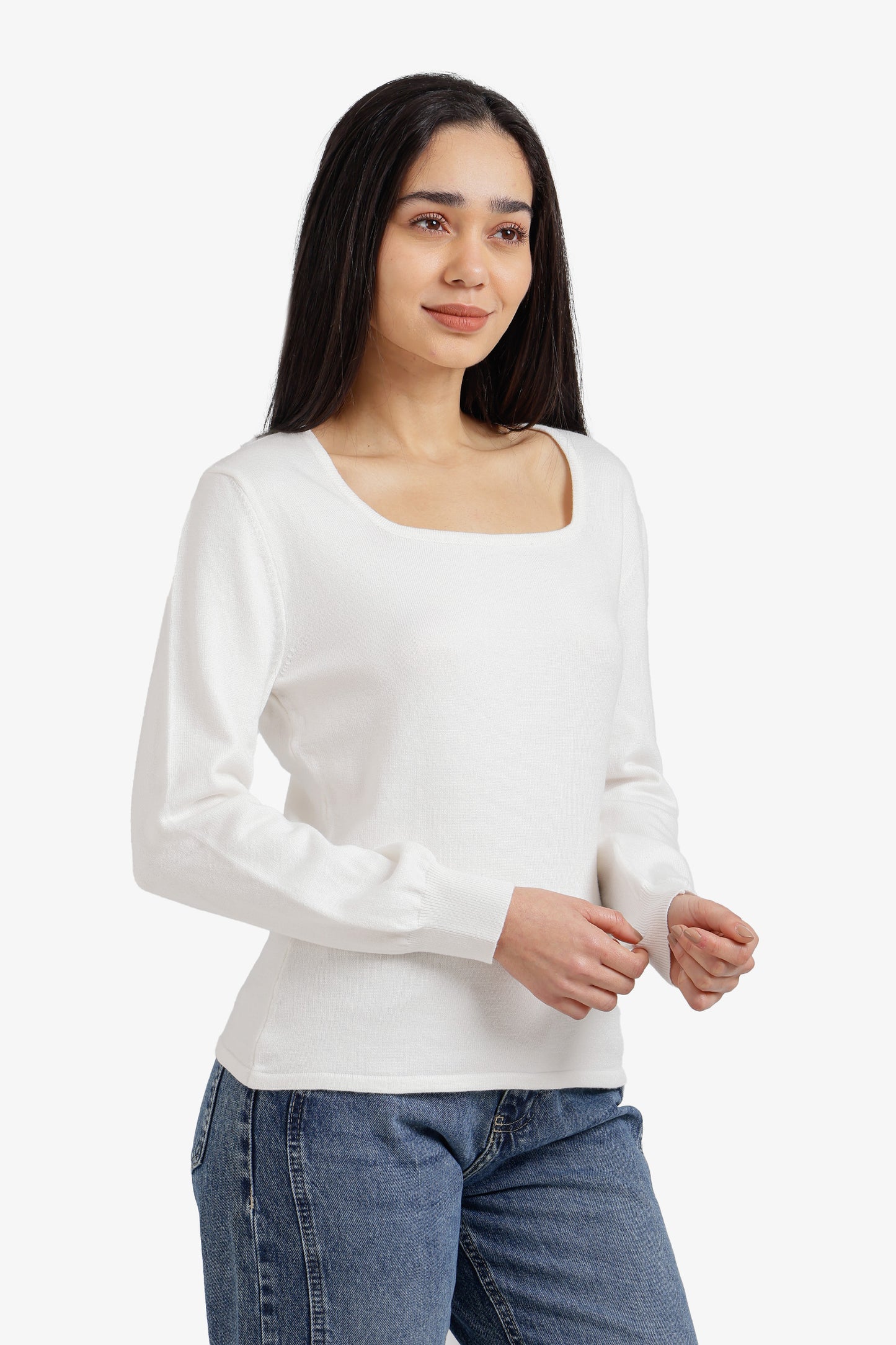 Square Neck Pullover