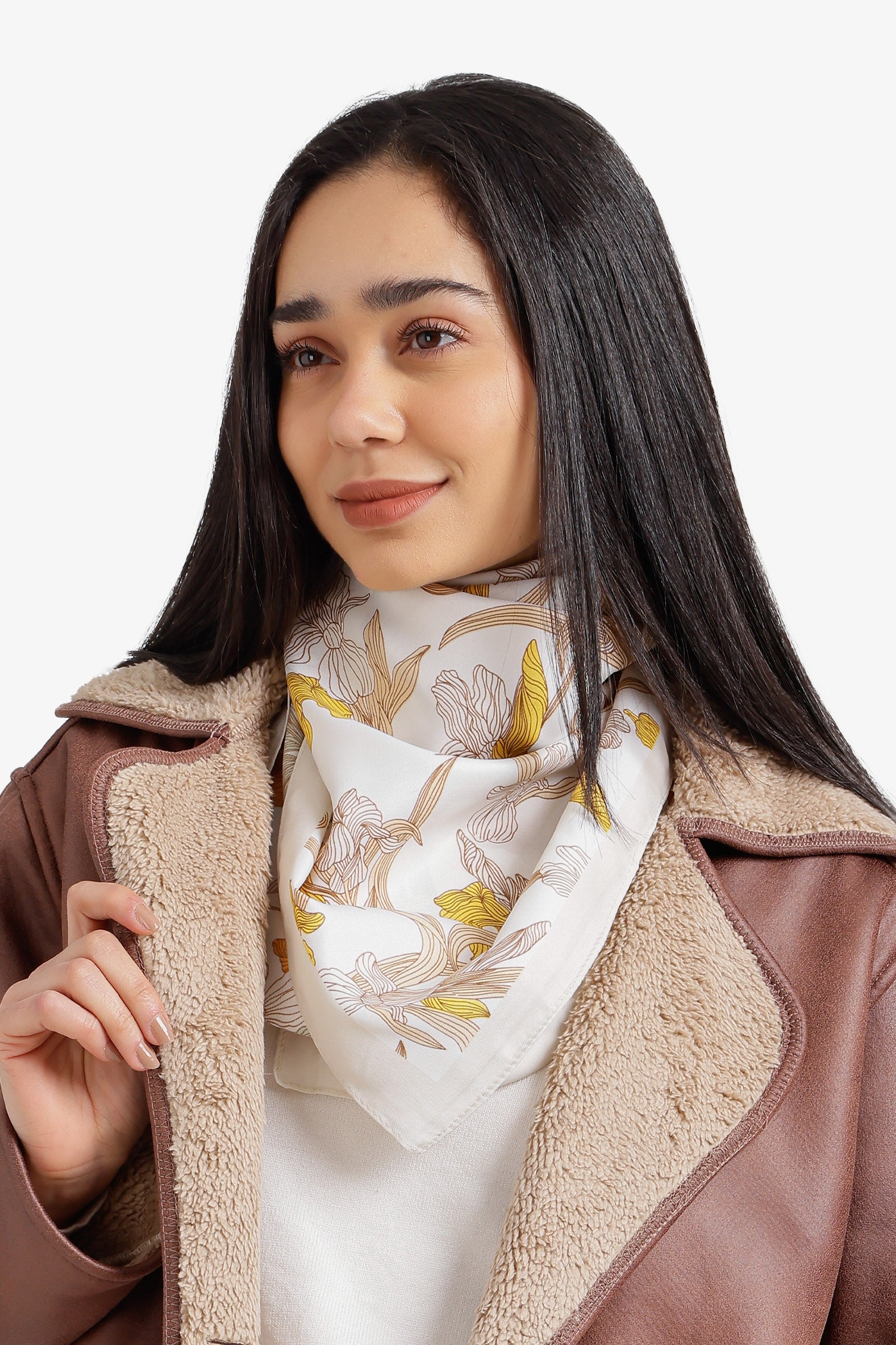 Botanical Square Scarf