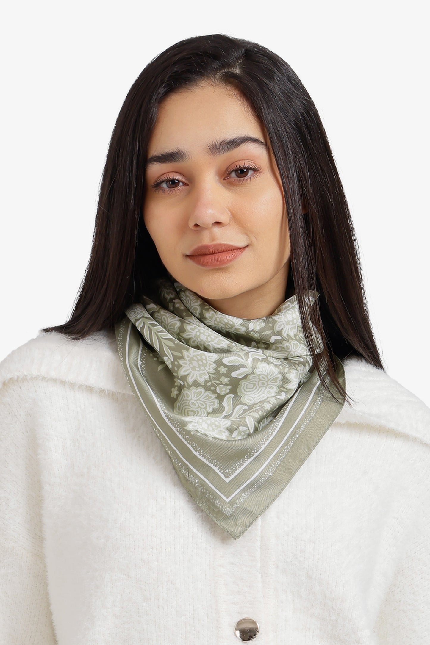 Floral Square Scarf