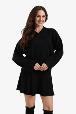 Folded Hem Wool Pullover