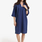 Tencel Collared V-Neck Dress
