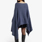 Asymmetric Sleeve Poncho