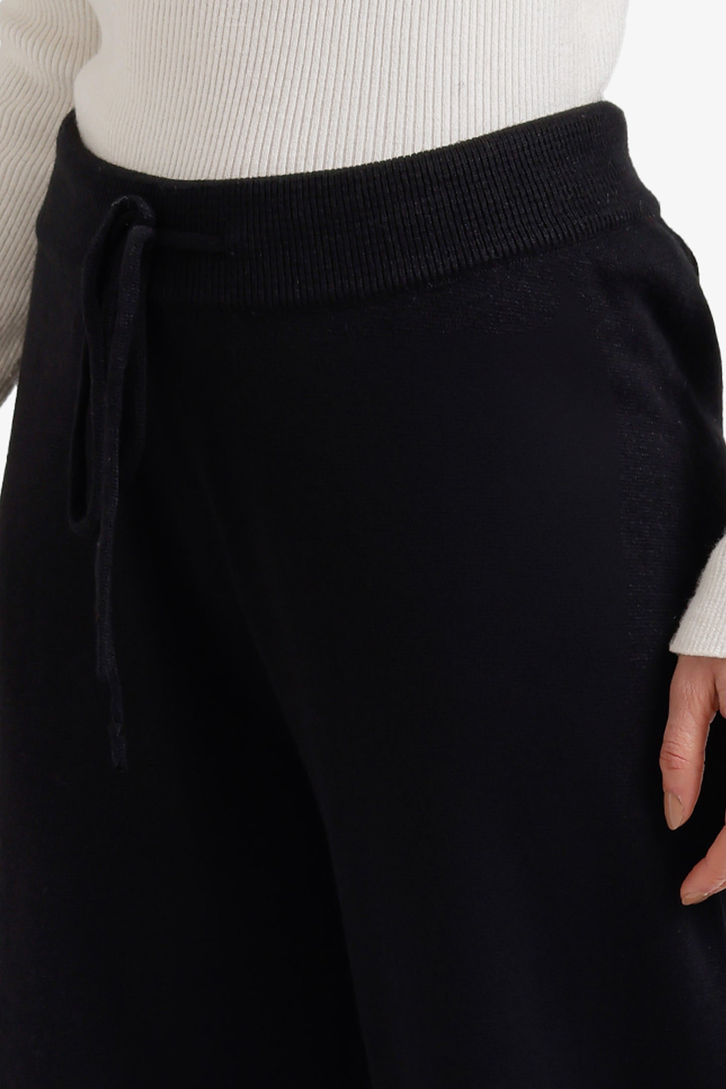 Wide-Leg Knit Pants